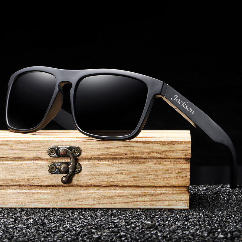 Personalized Engraved Sunglasses Customized Name Trendy Holiday Gifts for Friends