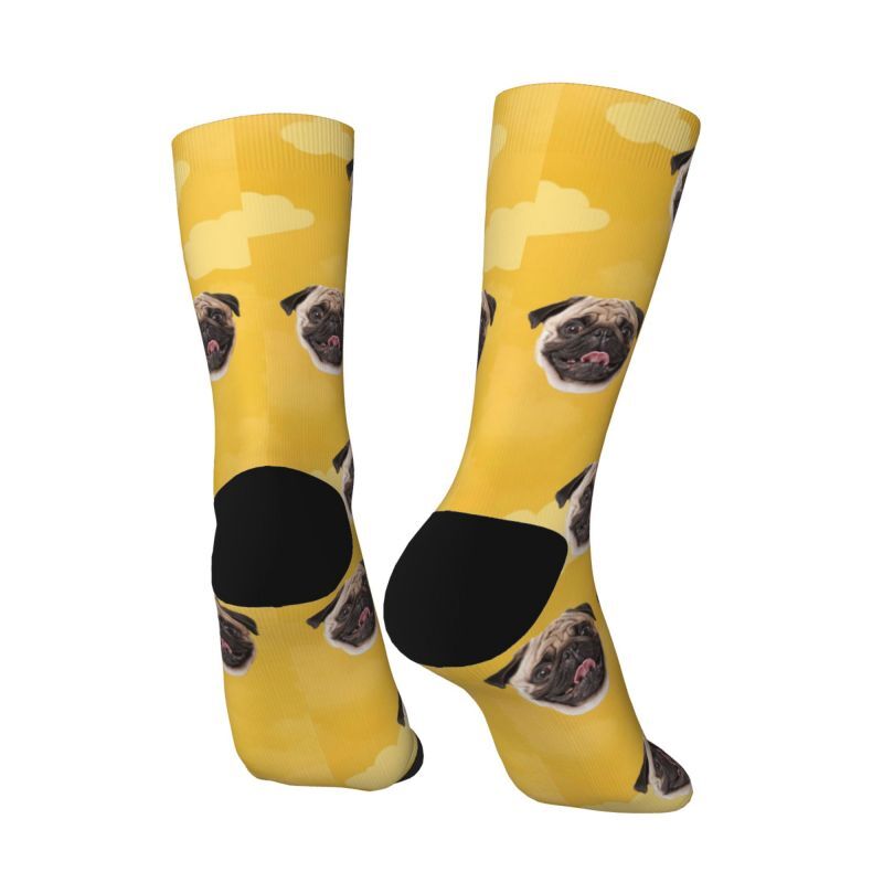 Personalized Cloud Face Socks with Pet Pictures for Pet Lovers