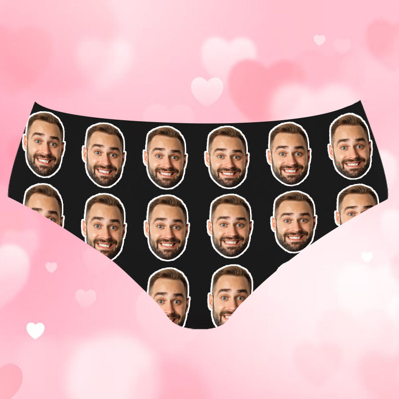 Personalized Picture Women's Underwear Creative Gift for Dear Wife "Charge Your Love"