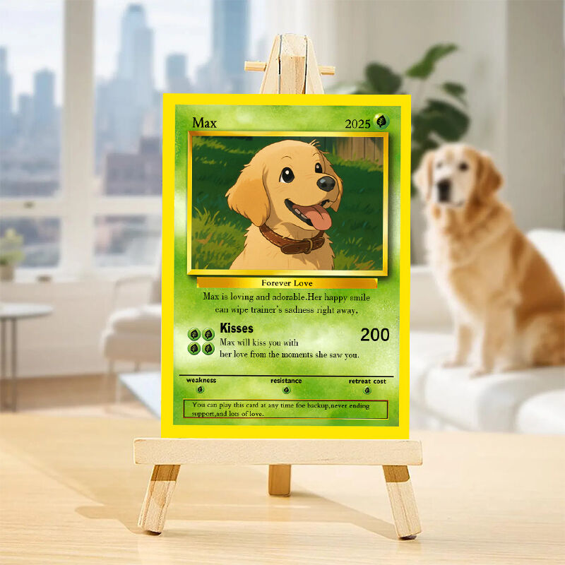 Personalized Cartoon Picture Poke Card Lovely Gift for Pet Lover