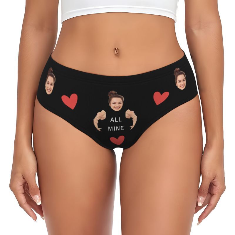 Personalized Picture Women's Underwear with Arms Pattern Cool Gift for Girl Friend