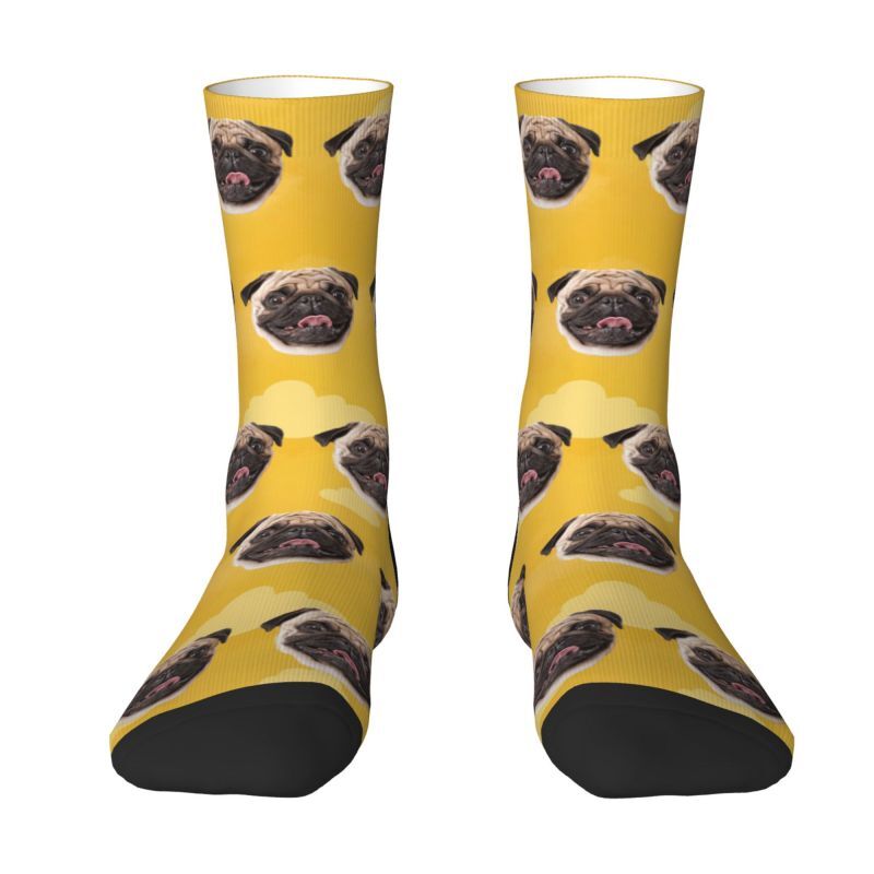 Personalized Cloud Face Socks with Pet Pictures for Pet Lovers