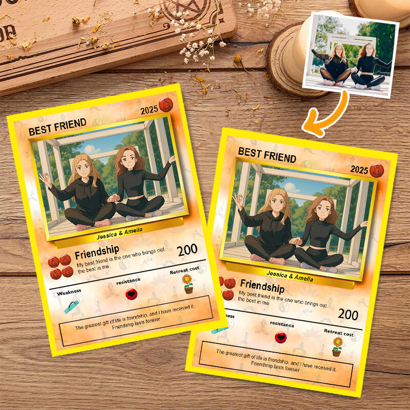 Personalized Picture Poke Card Interesting Gift for Best Friends