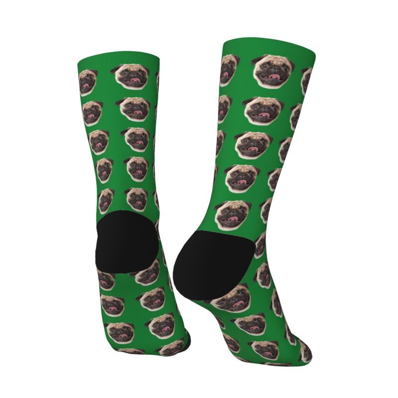 Personalized Face Socks with Pet Dog Photos