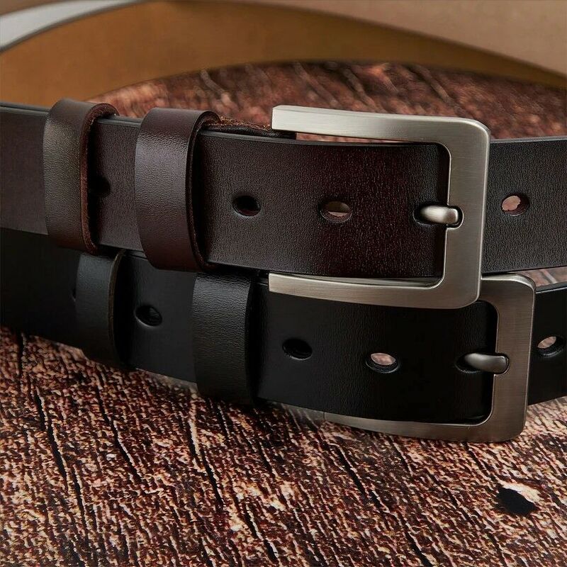 "Papa Bear Family" Personalized Engraved Leather Belt Unique Gift for Dad or Grandpa