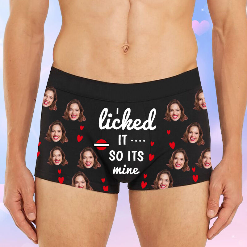 Personalized Picture Men's Underwear Boxer Briefs Creative Valentine's Day Gift