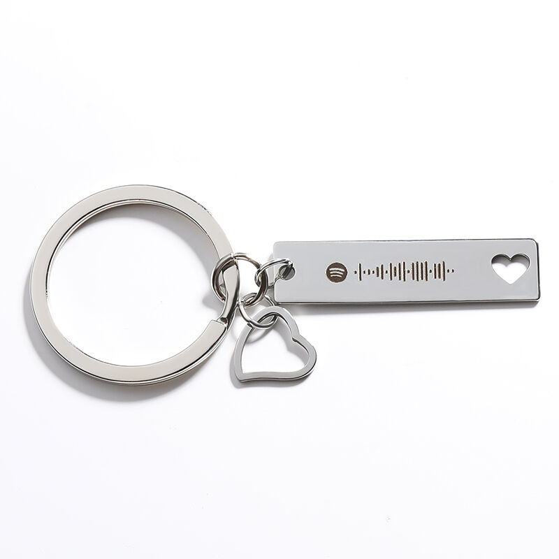 Scannable Spotify Code Custom Music Song Key Chain