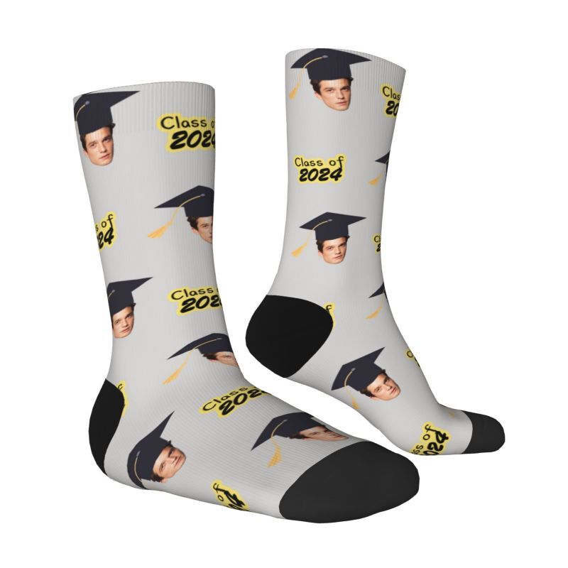 Customized Face Socks Multiple Colors Best Graduation Gift for Friends