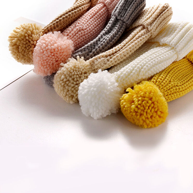 Personalized Knit Pom Pom Beanie Custom Embroidered Name and Flower Baby Gift