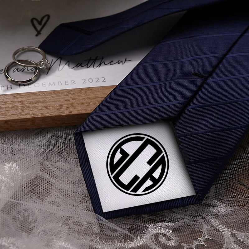 Custom Letter Tie Simple Gift for Dear Husband