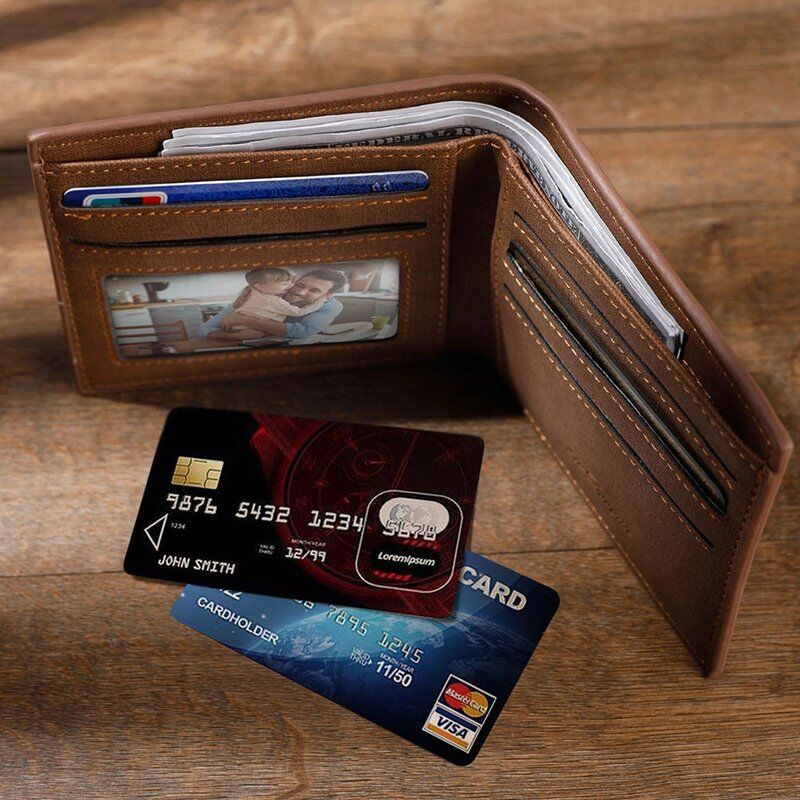 Personalized Double-Sided Photo Wallet-Gift For Him-Touch Mother's Belly