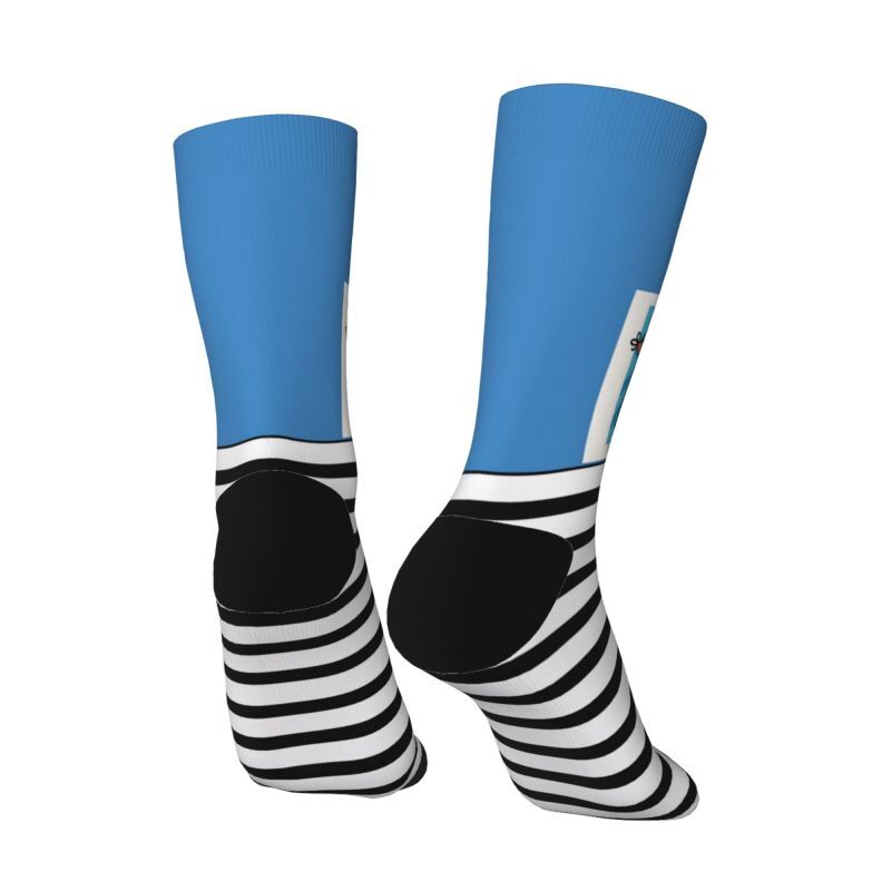 "We Love You Dad" Custom Striped Socks with Photo