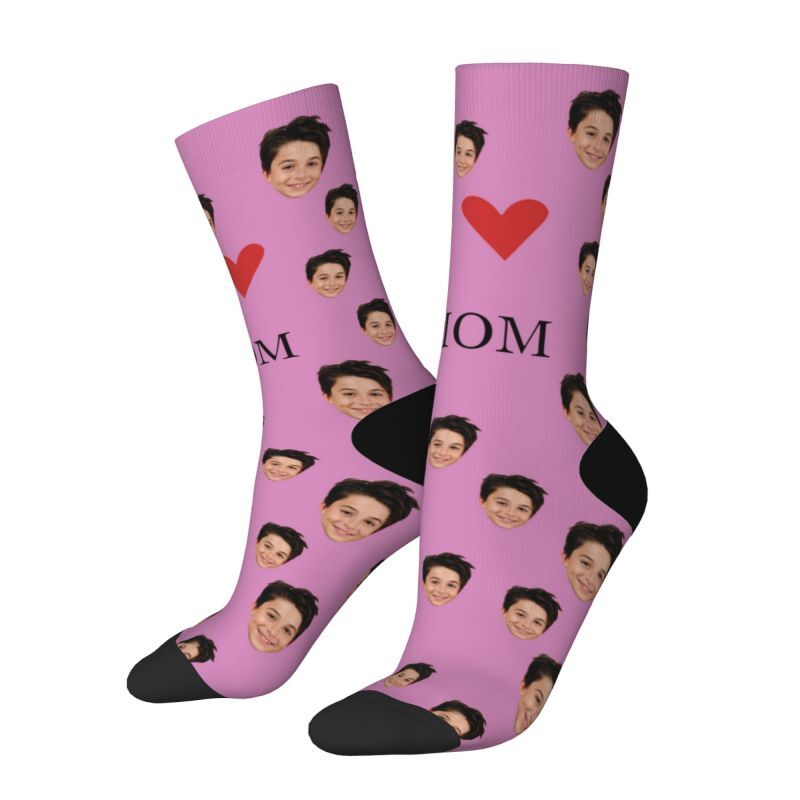Custom Face Socks with Baby Photos for Mother's Day