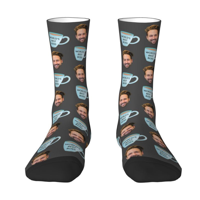 Personalized Face Socks Add Photos for a Fun Gift for Boss