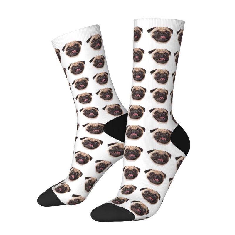 Personalized Face Socks with Pet Dog Photos