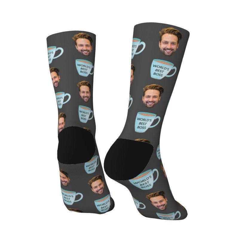 Personalized Face Socks Add Photos for a Fun Gift for Boss