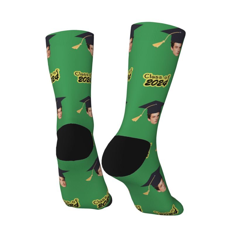 Customized Face Socks Multiple Colors Best Graduation Gift for Friends