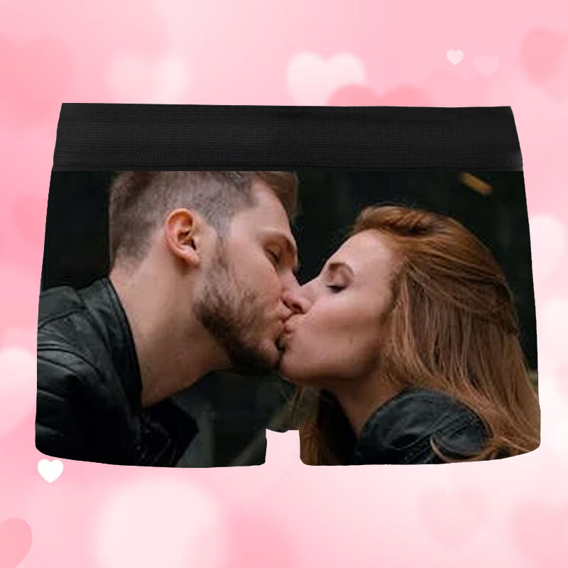 Personalized Picture Men's Underwear Boxer Briefs Simple Style Gift for Husband