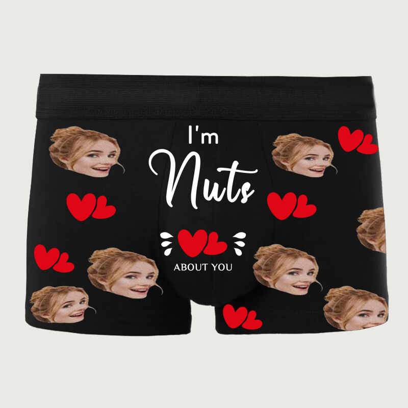 Personalized Picture Men's Underwear Boxer Briefs Creative Gift for Boyfriend
