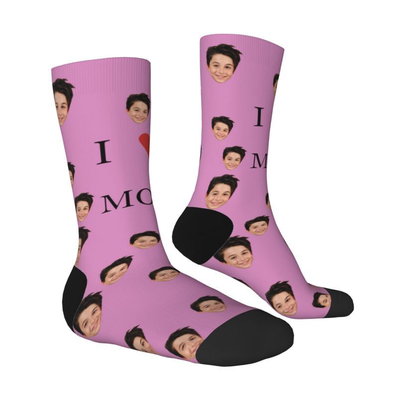 Custom Face Socks with Baby Photos for Mother's Day