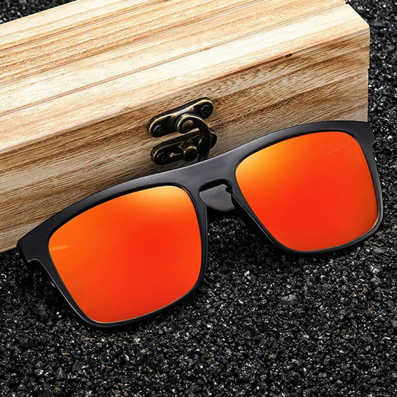 Custom Sunglasses with Name Wooden Frame High Quality Glasses Gift for Friends