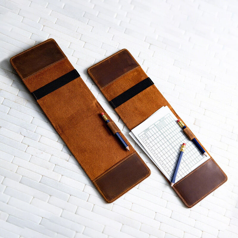 Custom Golf Scorecard Holder & Yardage Book Cover Perfect Golf Accessories Set for Him