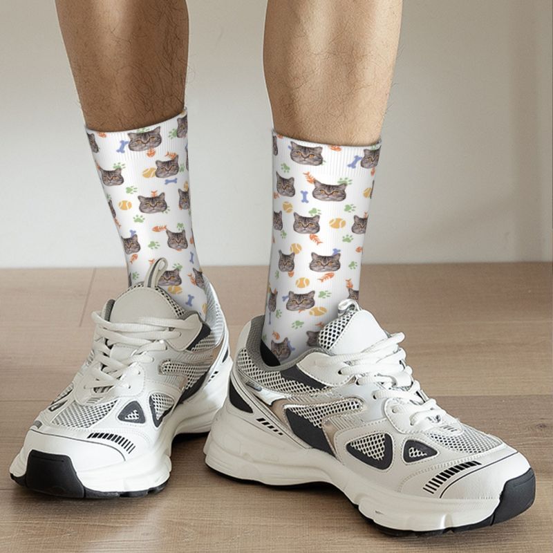 Personalized 3D Digitally Printed Face Socks with Pet Pictures Added