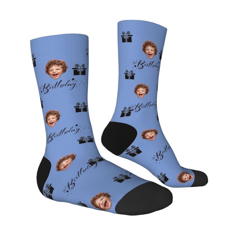 Personalized Face Socks Add Photos for Birthday