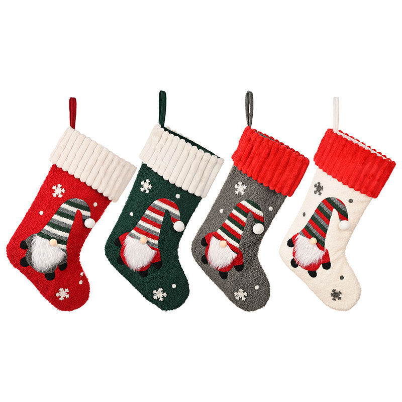 Personalized Dwarf Snowflake Knitted Custom Name Christmas Stockings