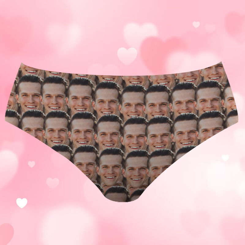 Personalized Face Picture Women's Underwear Interesting Gift for Wife