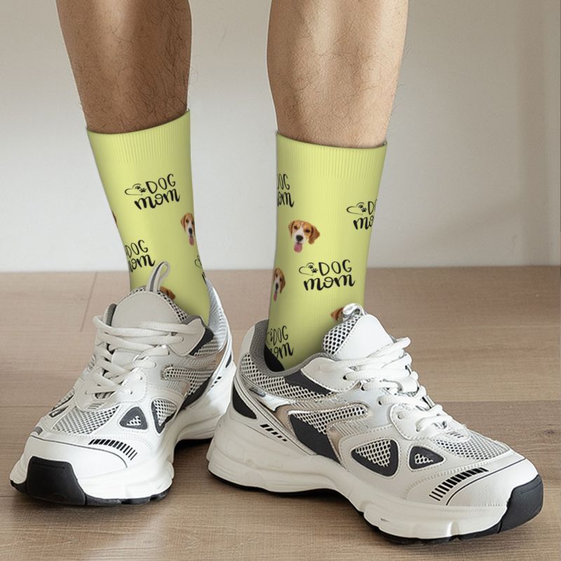 "Dog Mom" Personalized Face Socks are a Gift for Pet Lovers