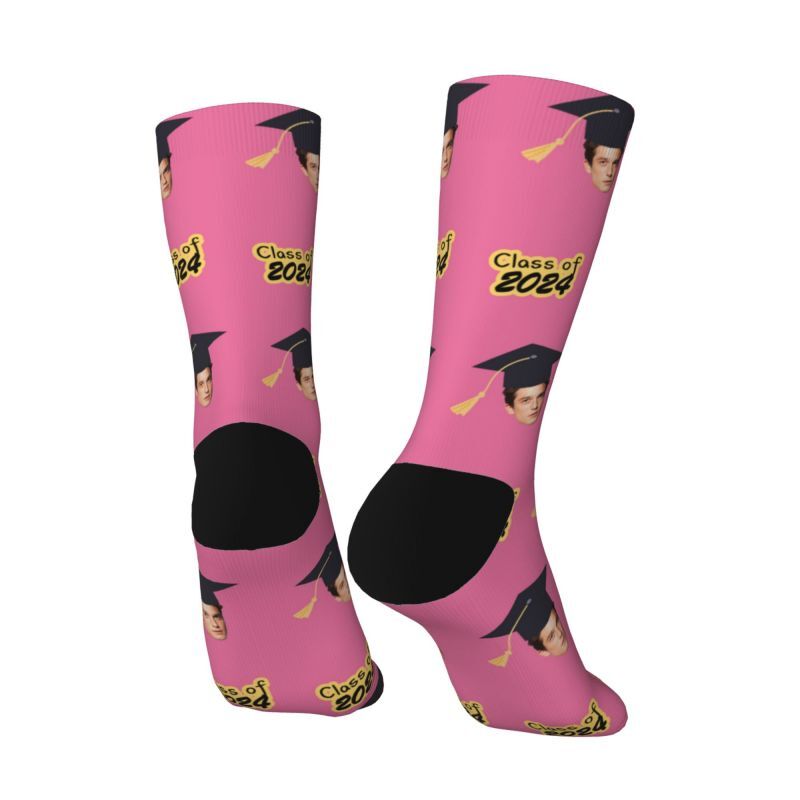 Customized Face Socks Multiple Colors Best Graduation Gift for Friends