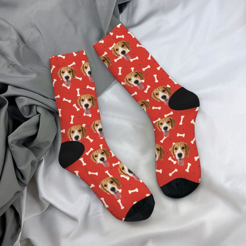 Custom Face Socks add Dog Photos for Pet Lovers