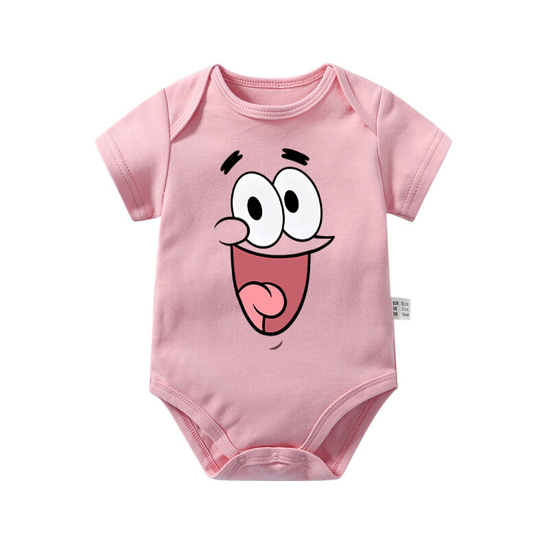 Personalized Baby Onesie SpongeBob SquarePants Cute Character Design Creative Baby Shower New Mom Gift