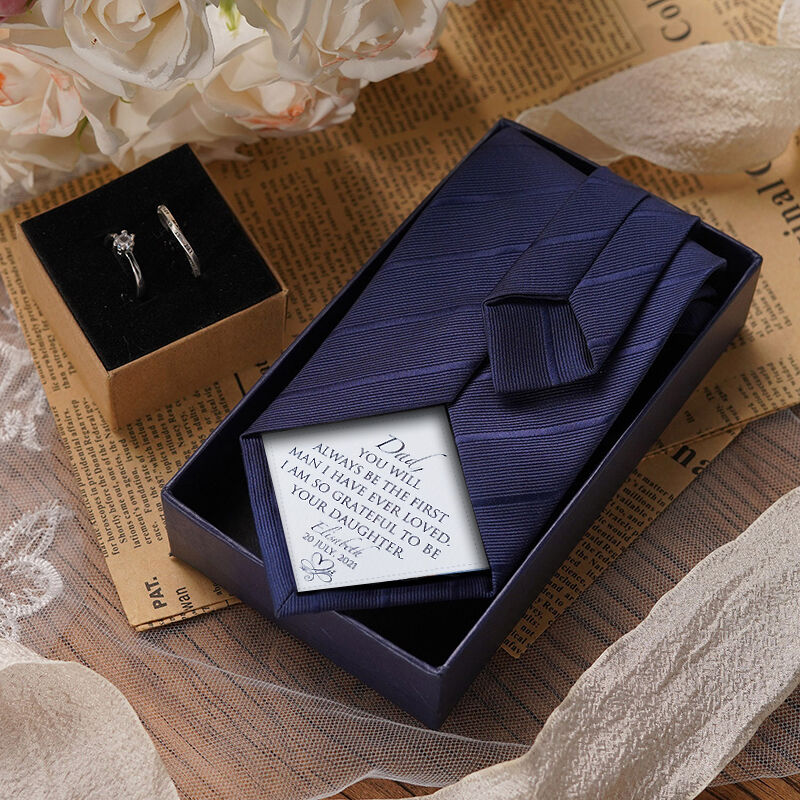 Custom Name Tie Warm Gift for Father's Day