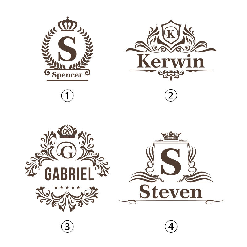 Personalized Bottle Opener Set Custom Initial and Name Retro Imperial Logo Design Gift for Drink Lovers